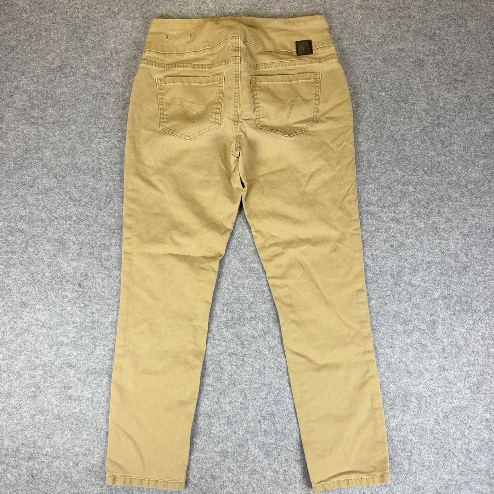 Jag Jeans Womens 6 High Rise Slim Ankle Pants Tan Mustard Pull On Stretch Mid - Picture 3 of 5